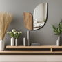 Wallity Ozgl511 Espejo Decorativo Elegante para Hogar 43 x 50 cm